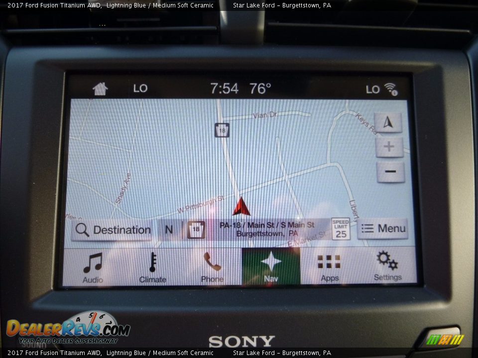 Navigation of 2017 Ford Fusion Titanium AWD Photo #17