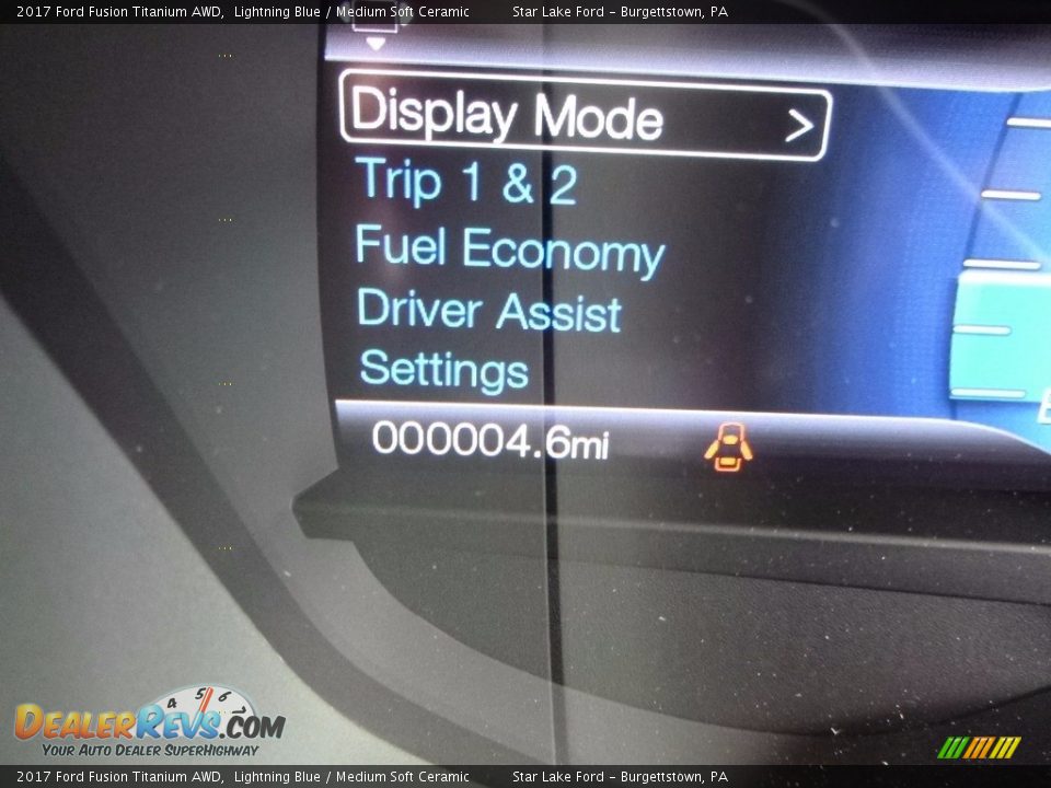 2017 Ford Fusion Titanium AWD Lightning Blue / Medium Soft Ceramic Photo #20