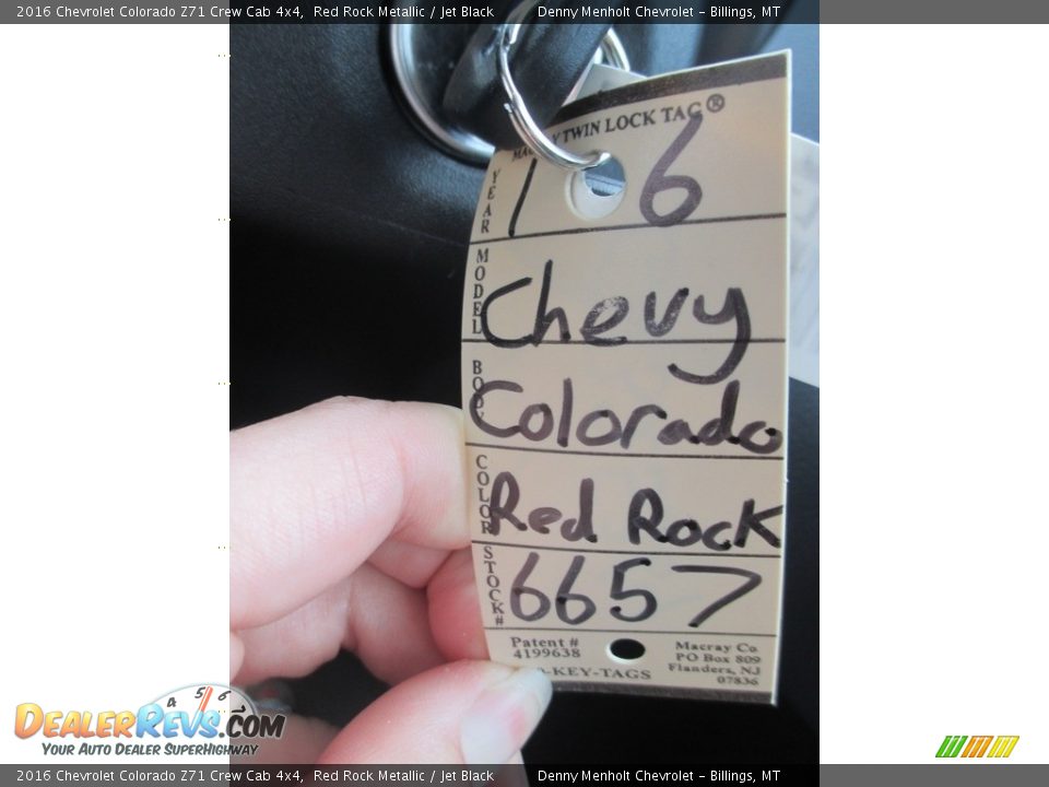 2016 Chevrolet Colorado Z71 Crew Cab 4x4 Red Rock Metallic / Jet Black Photo #13