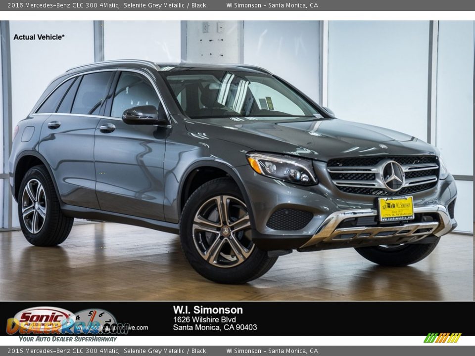 2016 Mercedes-Benz GLC 300 4Matic Selenite Grey Metallic / Black Photo #1