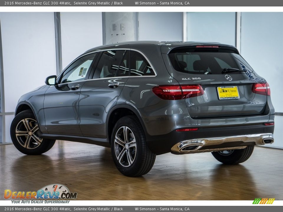 2016 Mercedes-Benz GLC 300 4Matic Selenite Grey Metallic / Black Photo #3