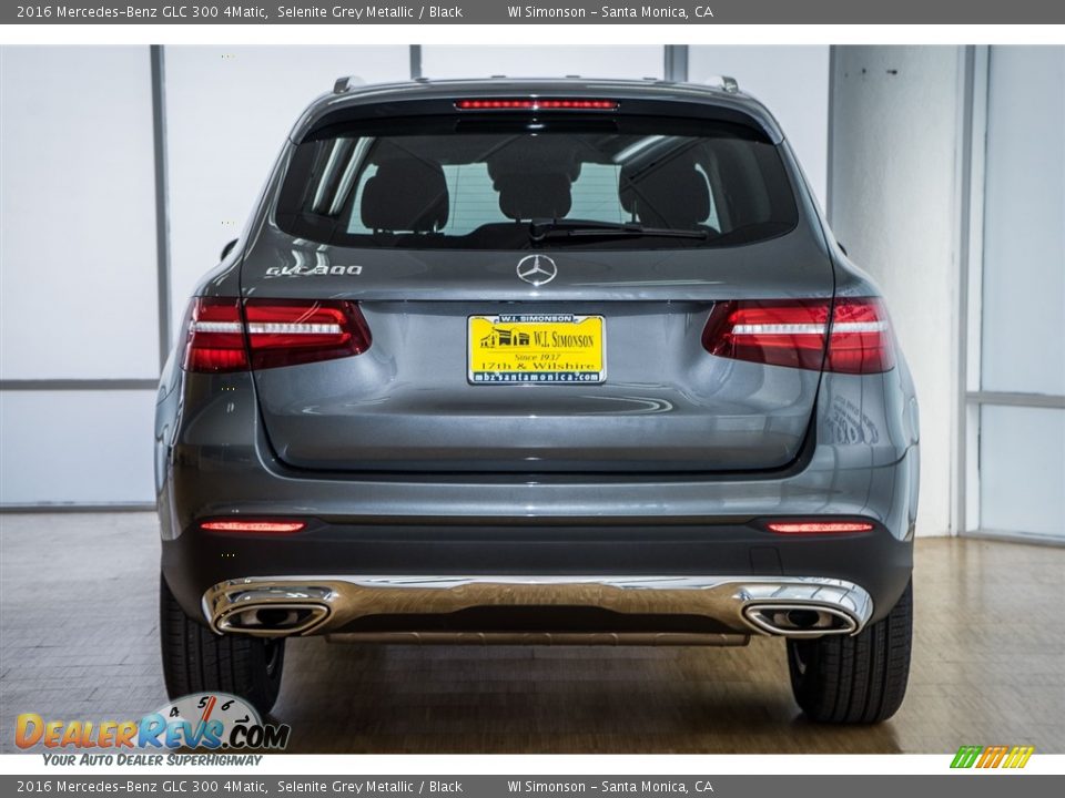 2016 Mercedes-Benz GLC 300 4Matic Selenite Grey Metallic / Black Photo #4