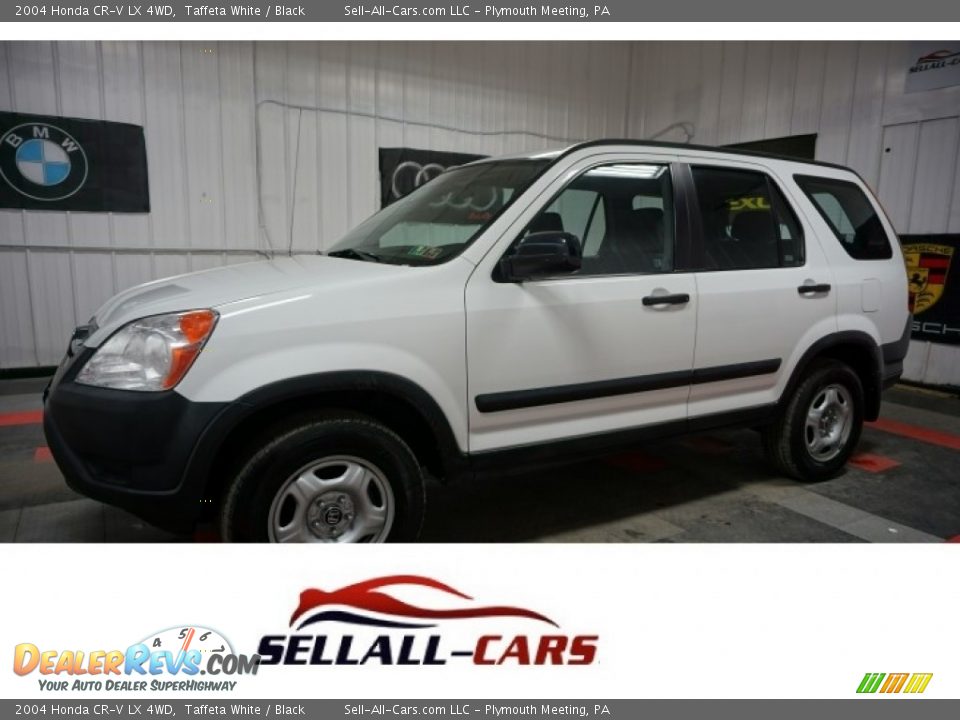 2004 Honda CR-V LX 4WD Taffeta White / Black Photo #1