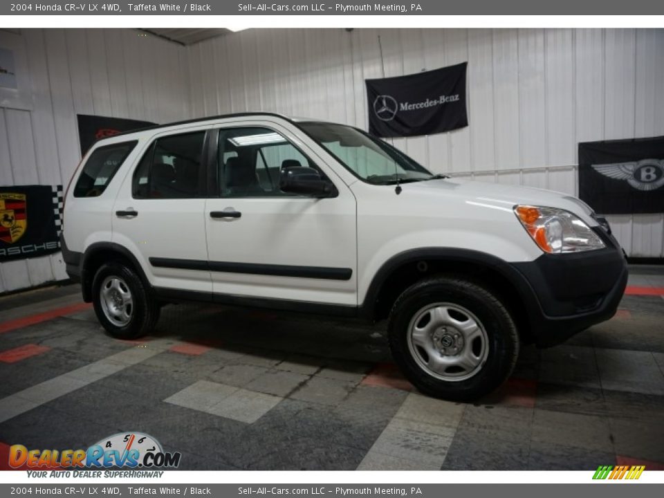 2004 Honda CR-V LX 4WD Taffeta White / Black Photo #6