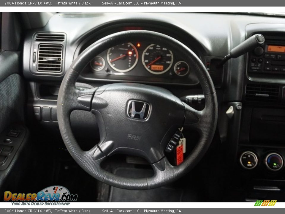 2004 Honda CR-V LX 4WD Taffeta White / Black Photo #28