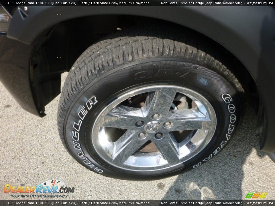 2012 Dodge Ram 1500 ST Quad Cab 4x4 Black / Dark Slate Gray/Medium Graystone Photo #2