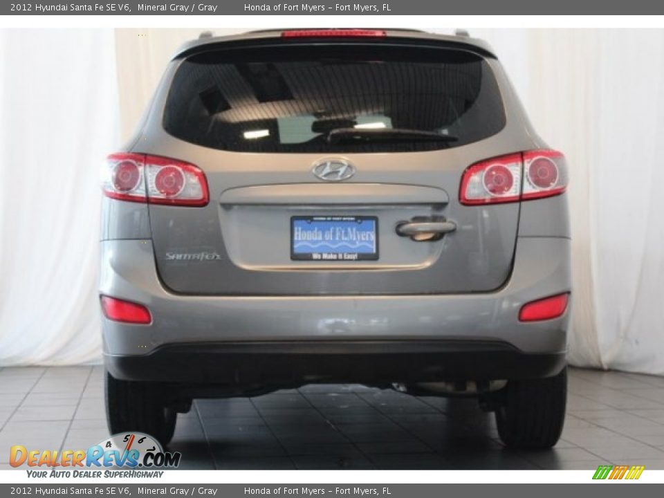 2012 Hyundai Santa Fe SE V6 Mineral Gray / Gray Photo #6