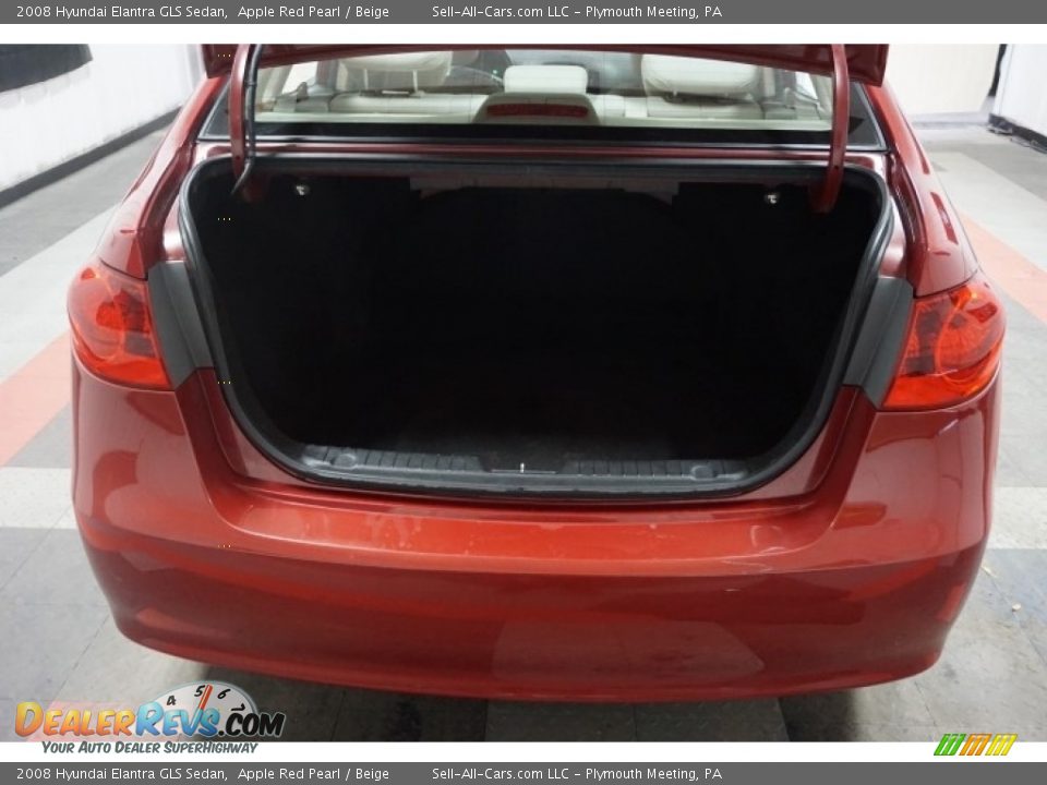 2008 Hyundai Elantra GLS Sedan Apple Red Pearl / Beige Photo #20