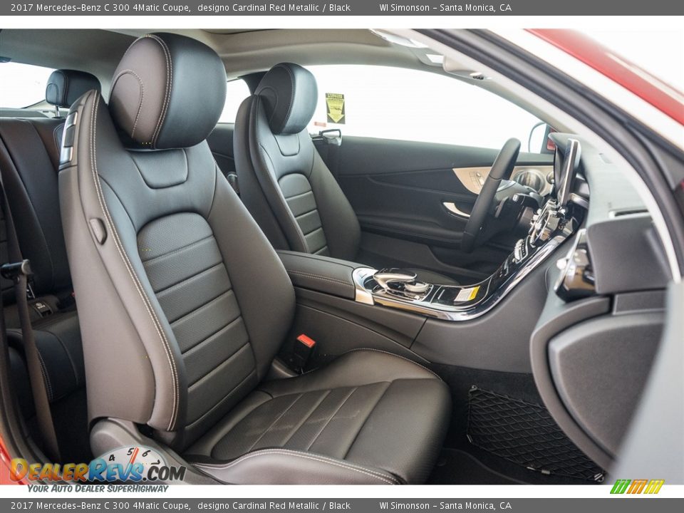 Black Interior - 2017 Mercedes-Benz C 300 4Matic Coupe Photo #2