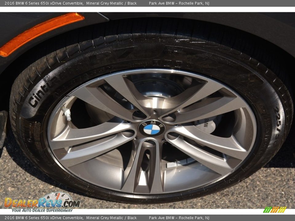 2016 BMW 6 Series 650i xDrive Convertible Mineral Grey Metallic / Black Photo #33