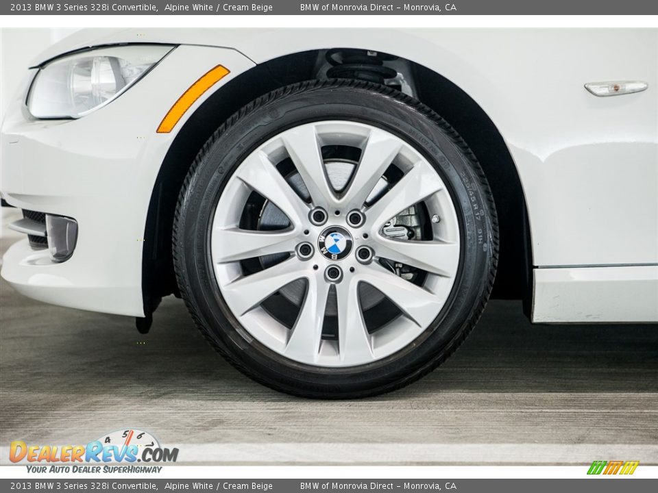 2013 BMW 3 Series 328i Convertible Alpine White / Cream Beige Photo #8