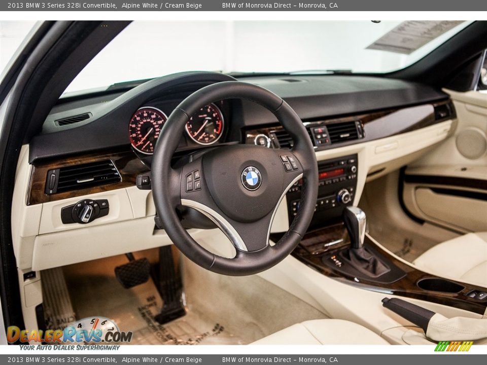 2013 BMW 3 Series 328i Convertible Alpine White / Cream Beige Photo #18