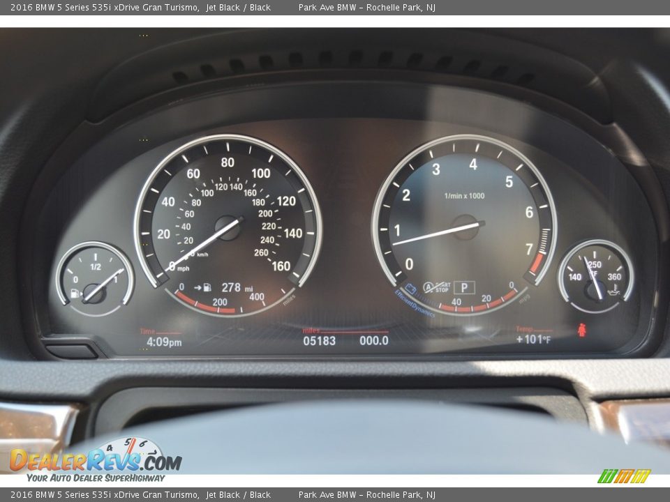 2016 BMW 5 Series 535i xDrive Gran Turismo Jet Black / Black Photo #21