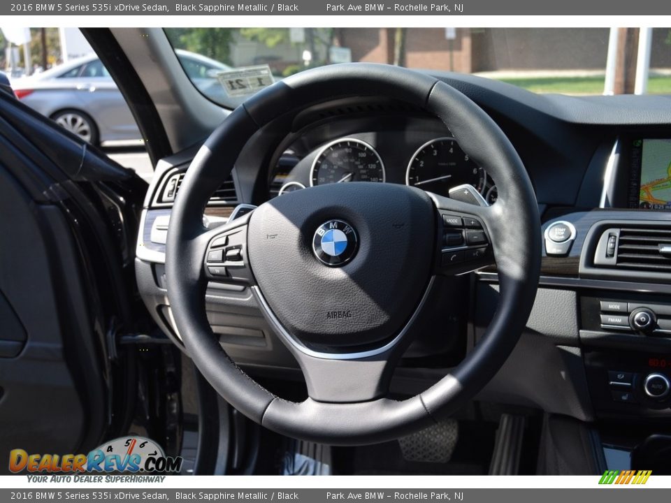 2016 BMW 5 Series 535i xDrive Sedan Black Sapphire Metallic / Black Photo #18