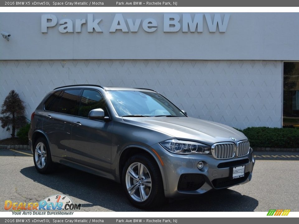 2016 BMW X5 xDrive50i Space Gray Metallic / Mocha Photo #1