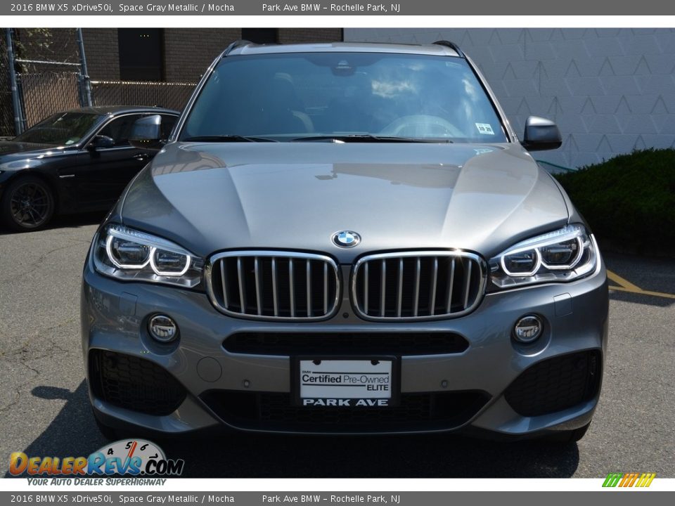 2016 BMW X5 xDrive50i Space Gray Metallic / Mocha Photo #7
