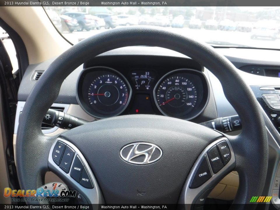 2013 Hyundai Elantra GLS Desert Bronze / Beige Photo #16