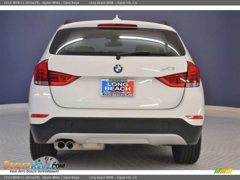 2014 BMW X1 sDrive28i Alpine White / Sand Beige Photo #6