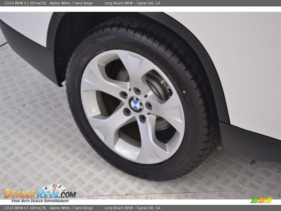 2014 BMW X1 sDrive28i Alpine White / Sand Beige Photo #10
