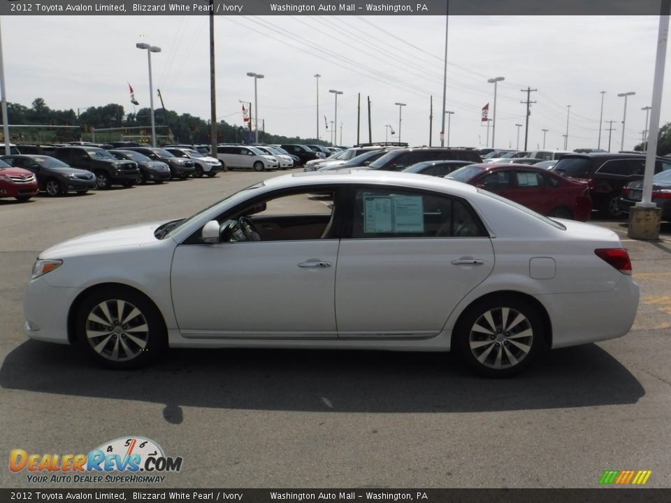 2012 Toyota Avalon Limited Blizzard White Pearl / Ivory Photo #5