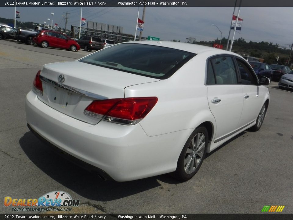 2012 Toyota Avalon Limited Blizzard White Pearl / Ivory Photo #8