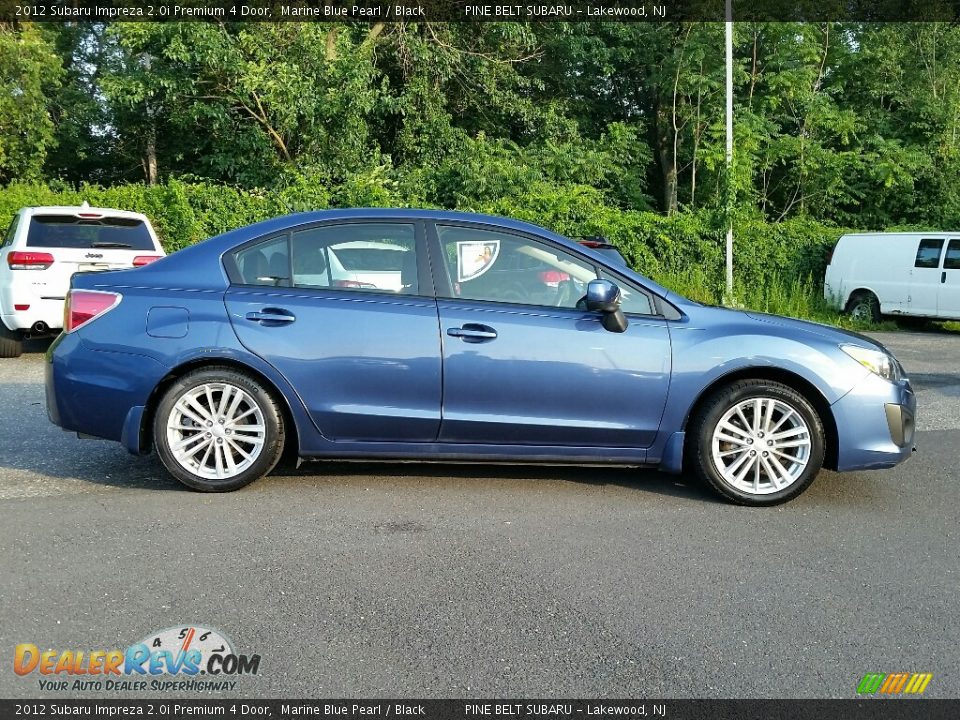 2012 Subaru Impreza 2.0i Premium 4 Door Marine Blue Pearl / Black Photo #7