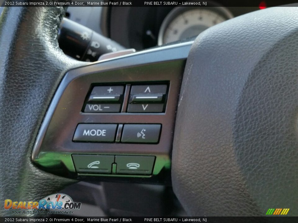 2012 Subaru Impreza 2.0i Premium 4 Door Marine Blue Pearl / Black Photo #20