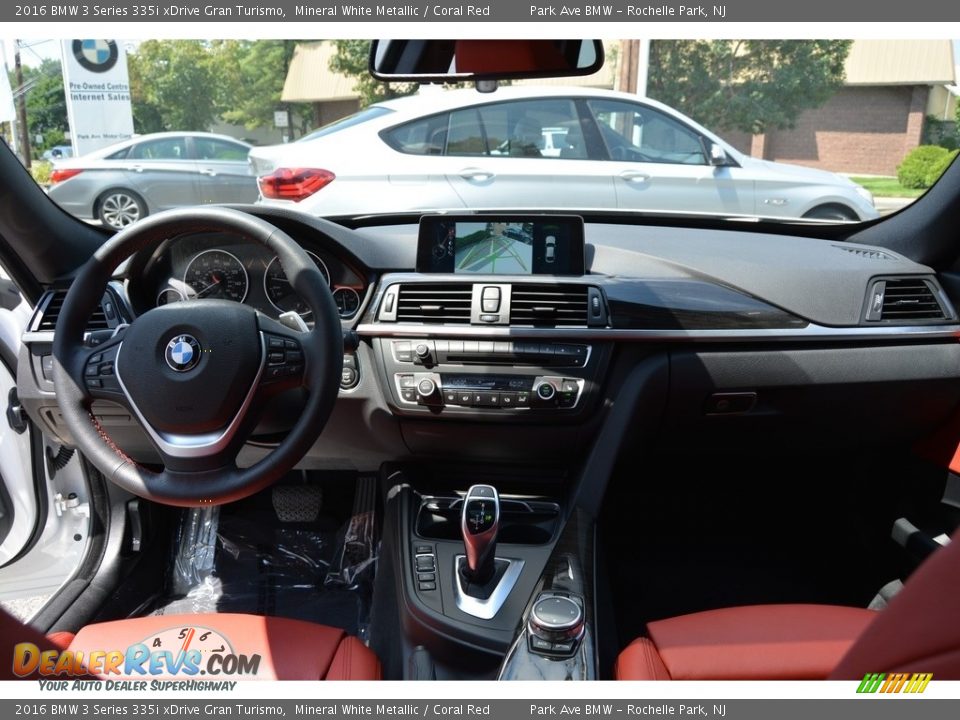 2016 BMW 3 Series 335i xDrive Gran Turismo Mineral White Metallic / Coral Red Photo #15