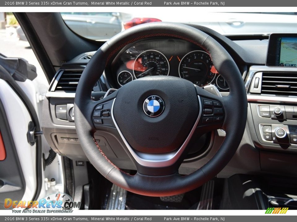 2016 BMW 3 Series 335i xDrive Gran Turismo Mineral White Metallic / Coral Red Photo #18