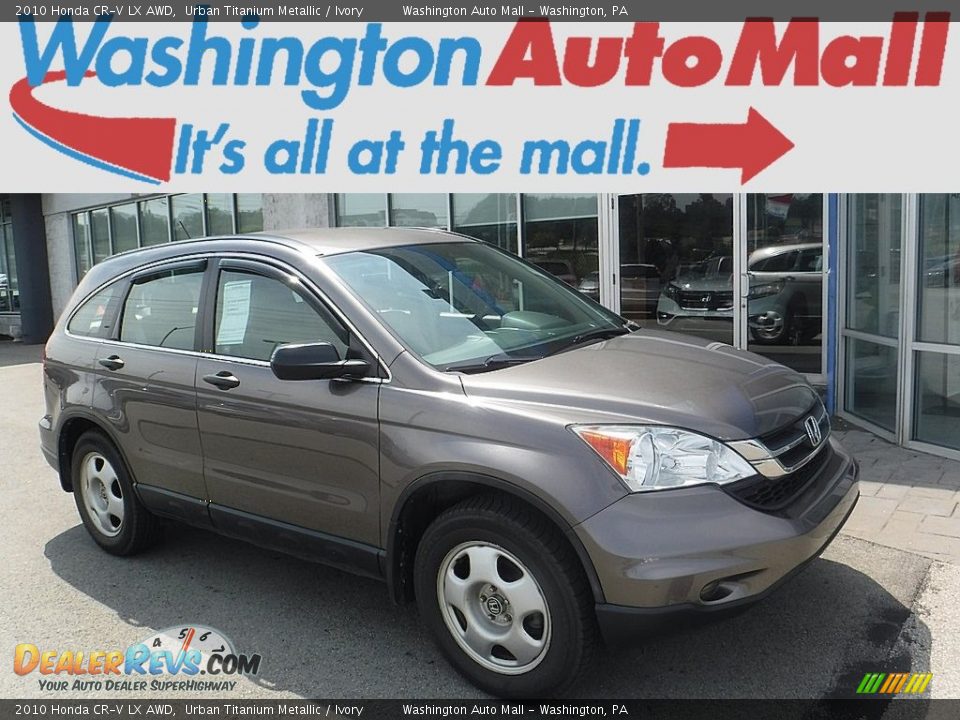 2010 Honda CR-V LX AWD Urban Titanium Metallic / Ivory Photo #1