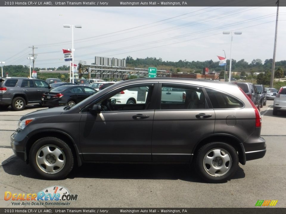 2010 Honda CR-V LX AWD Urban Titanium Metallic / Ivory Photo #6