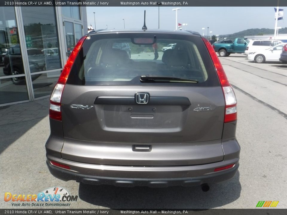 2010 Honda CR-V LX AWD Urban Titanium Metallic / Ivory Photo #8