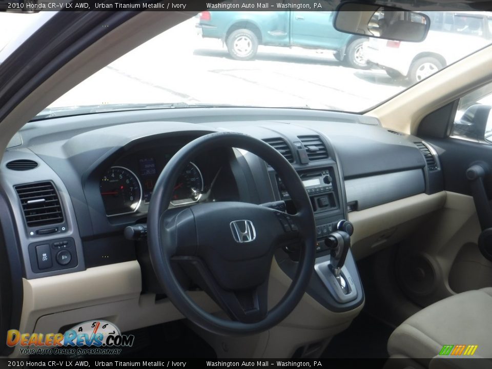 2010 Honda CR-V LX AWD Urban Titanium Metallic / Ivory Photo #10