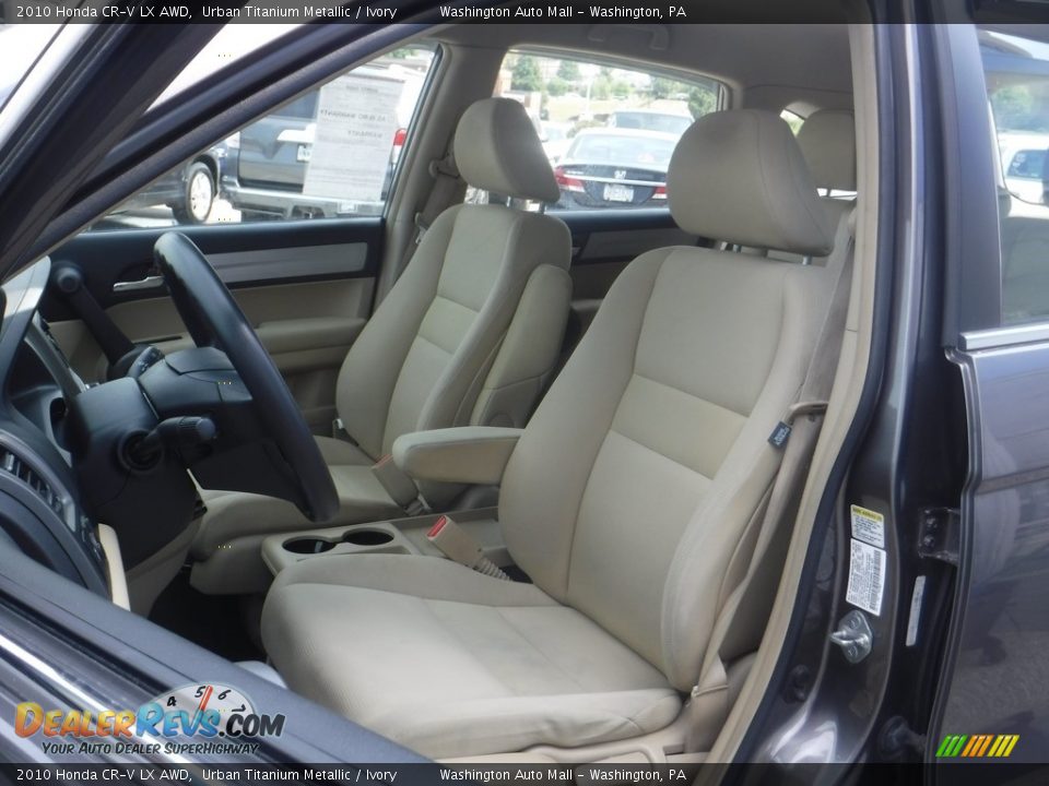 2010 Honda CR-V LX AWD Urban Titanium Metallic / Ivory Photo #11