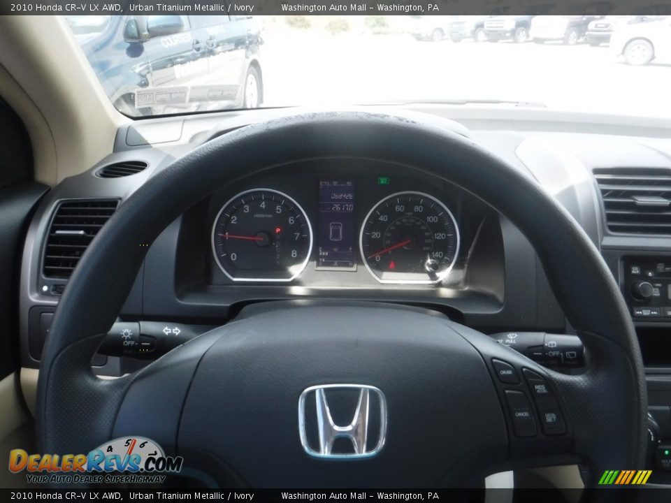 2010 Honda CR-V LX AWD Urban Titanium Metallic / Ivory Photo #15