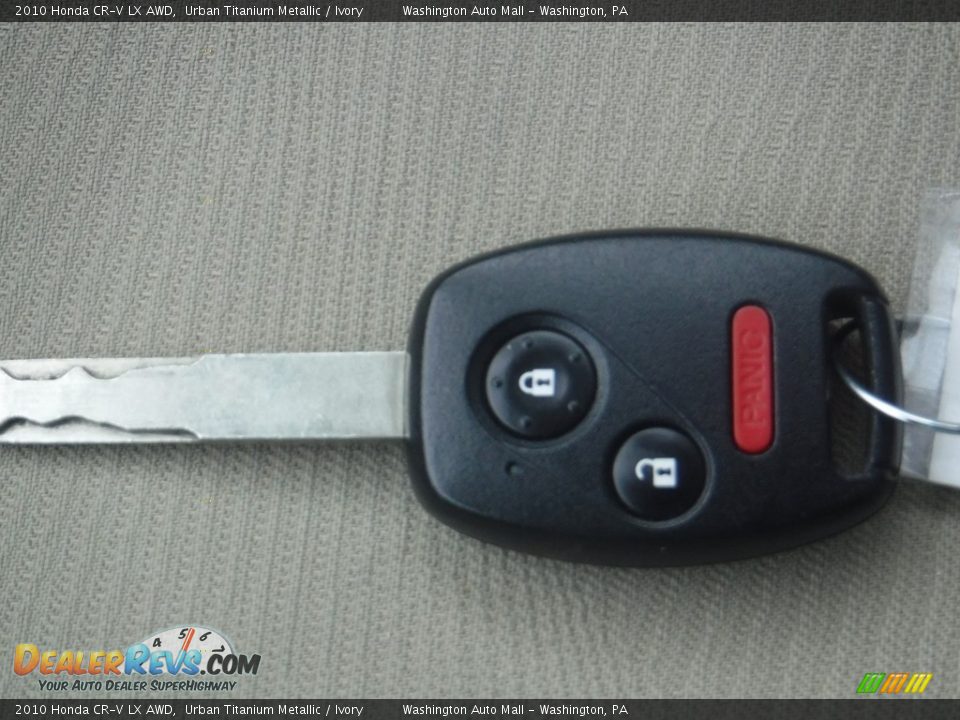 2010 Honda CR-V LX AWD Urban Titanium Metallic / Ivory Photo #18