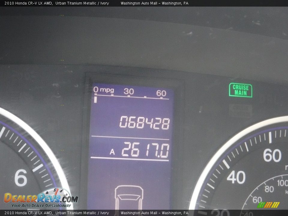 2010 Honda CR-V LX AWD Urban Titanium Metallic / Ivory Photo #20
