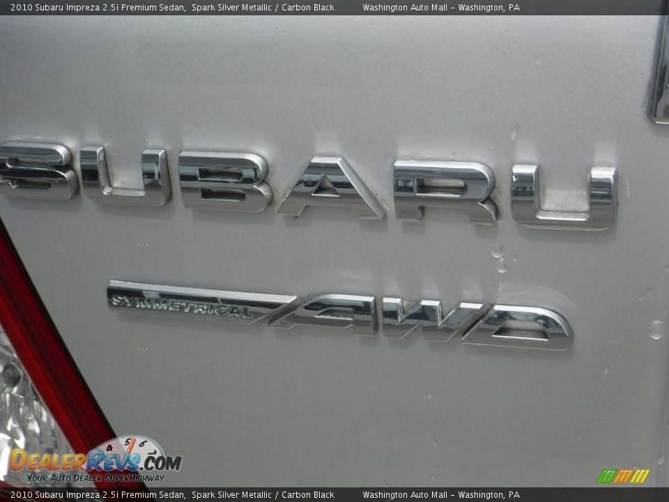 2010 Subaru Impreza 2.5i Premium Sedan Spark Silver Metallic / Carbon Black Photo #9