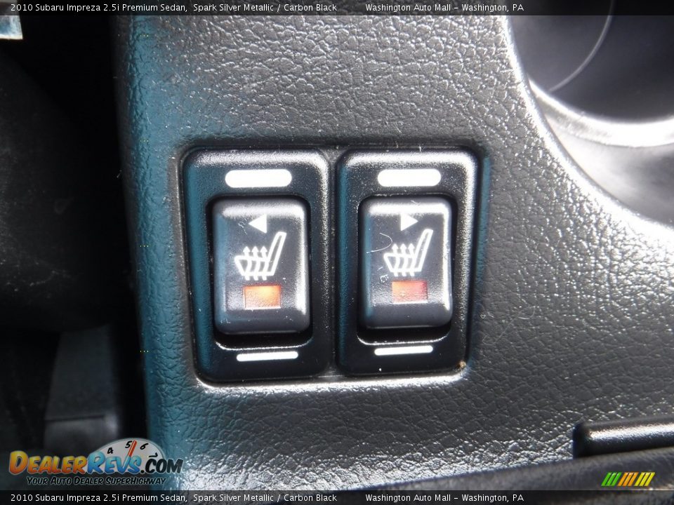 2010 Subaru Impreza 2.5i Premium Sedan Spark Silver Metallic / Carbon Black Photo #15