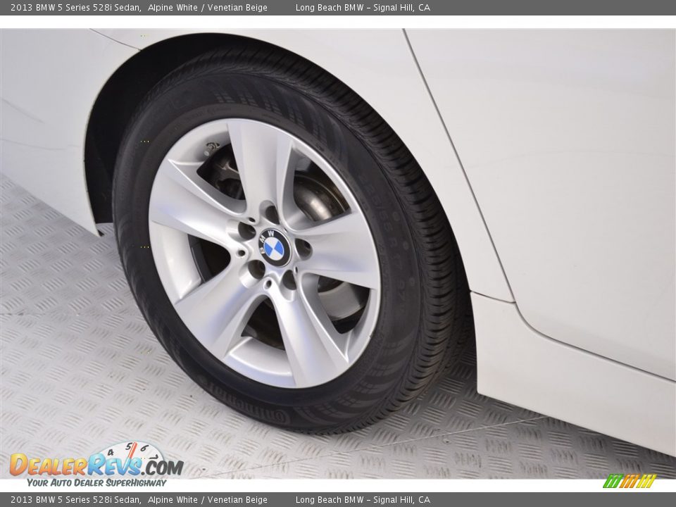 2013 BMW 5 Series 528i Sedan Alpine White / Venetian Beige Photo #10