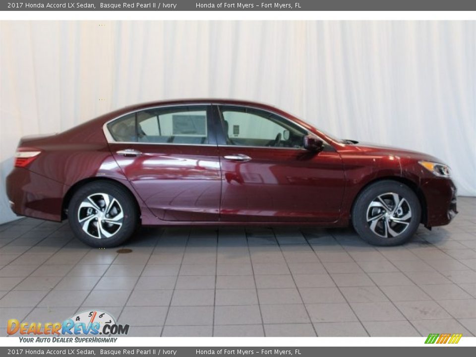2017 Honda Accord LX Sedan Basque Red Pearl II / Ivory Photo #3