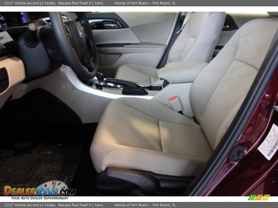 2017 Honda Accord LX Sedan Basque Red Pearl II / Ivory Photo #9