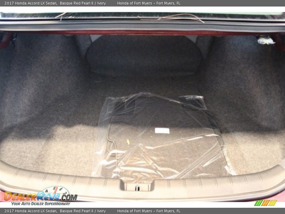 2017 Honda Accord LX Sedan Basque Red Pearl II / Ivory Photo #25