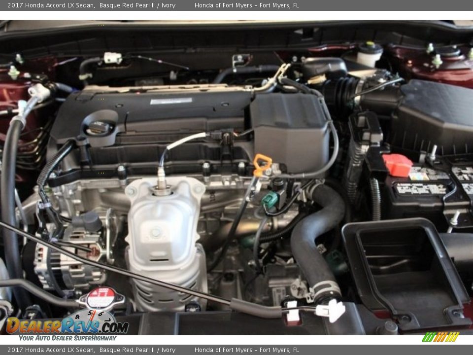 2017 Honda Accord LX Sedan Basque Red Pearl II / Ivory Photo #26