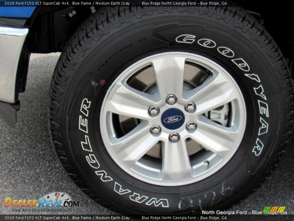 2016 Ford F150 XLT SuperCab 4x4 Blue Flame / Medium Earth Gray Photo #9