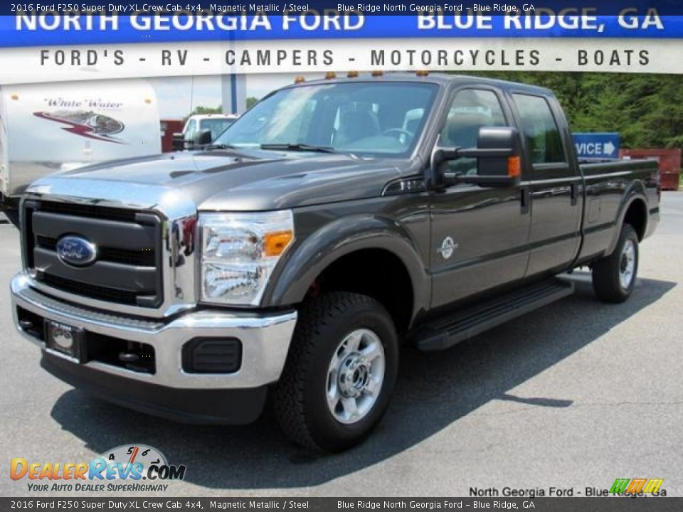 2016 Ford F250 Super Duty XL Crew Cab 4x4 Magnetic Metallic / Steel Photo #1