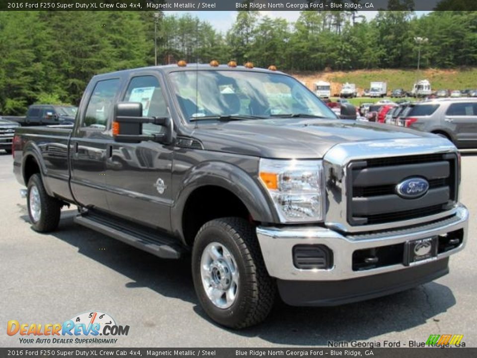 2016 Ford F250 Super Duty XL Crew Cab 4x4 Magnetic Metallic / Steel Photo #7