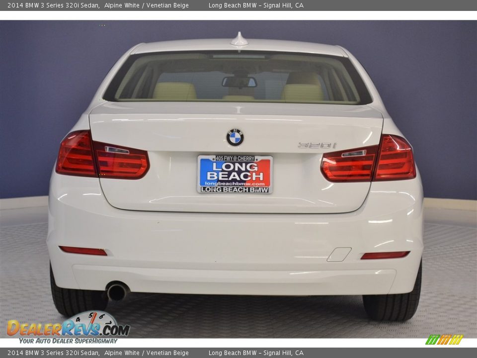 2014 BMW 3 Series 320i Sedan Alpine White / Venetian Beige Photo #6