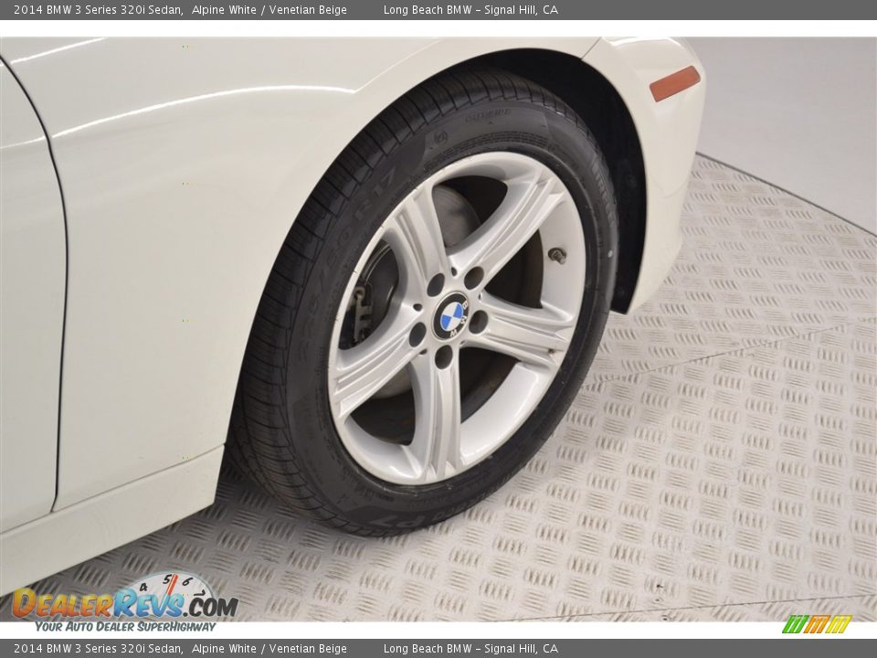2014 BMW 3 Series 320i Sedan Alpine White / Venetian Beige Photo #9