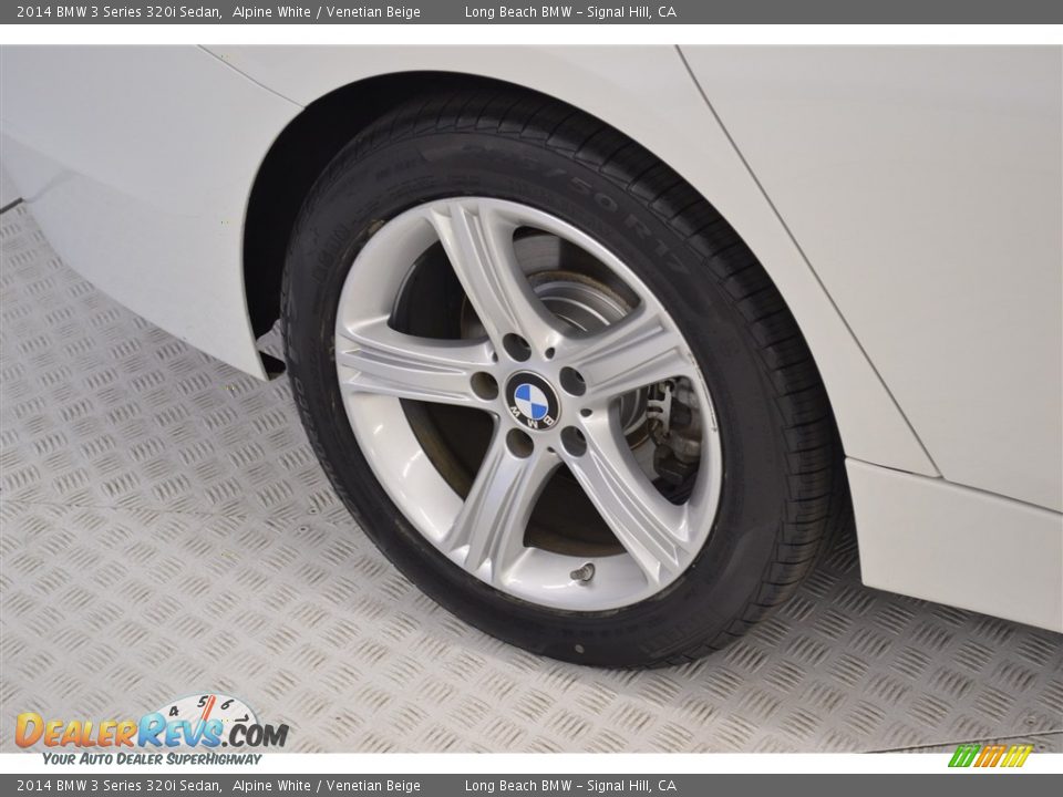 2014 BMW 3 Series 320i Sedan Alpine White / Venetian Beige Photo #10